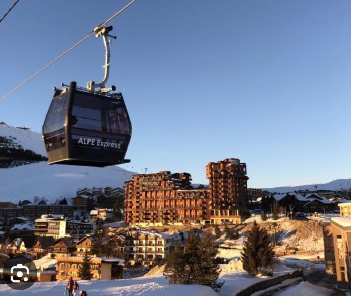 Sunny Studio 25 M2 Mountain View Balcony In Alpe D Huez District Eclose Alpe d'Huez Kültér fotó